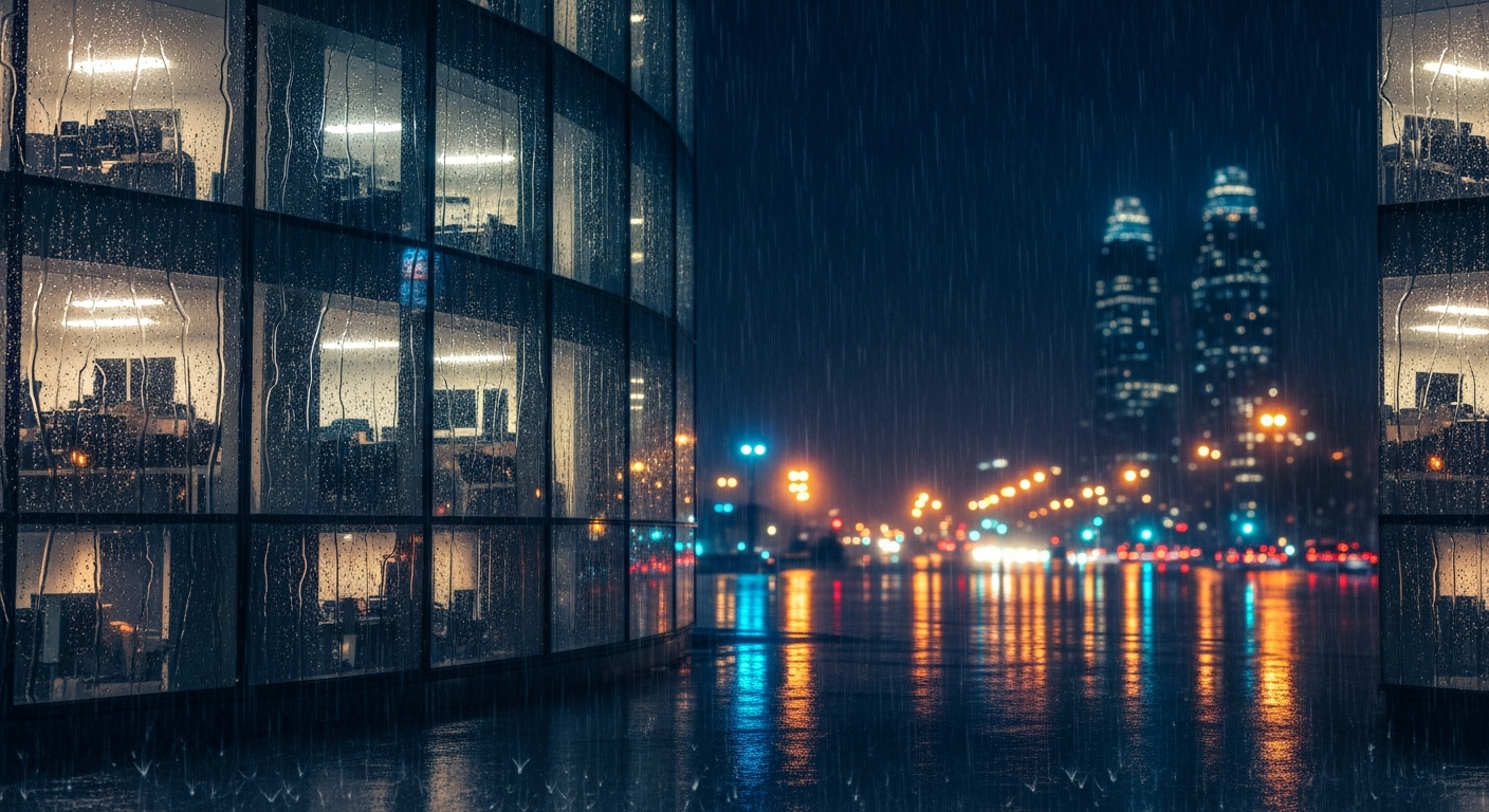 rainy-city-night+okvj/5 loop preview